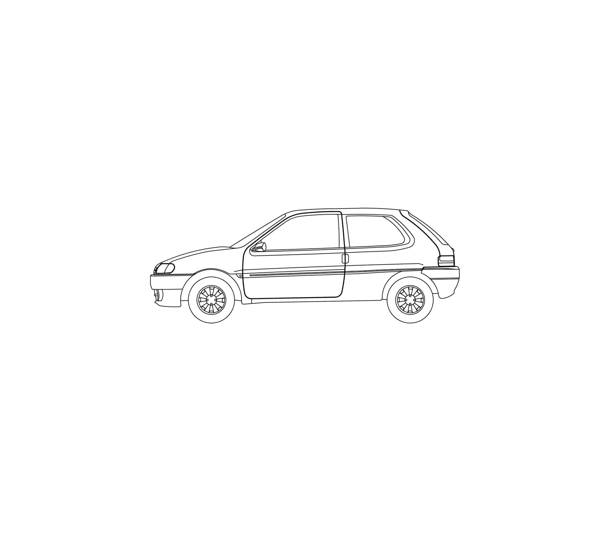 Saxo F2000/13 — vista lateral